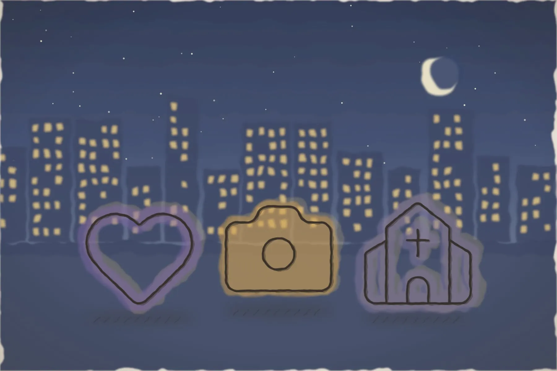 Ședință de cuplu pe scările Orașului de Jos, seara (ilustrație)